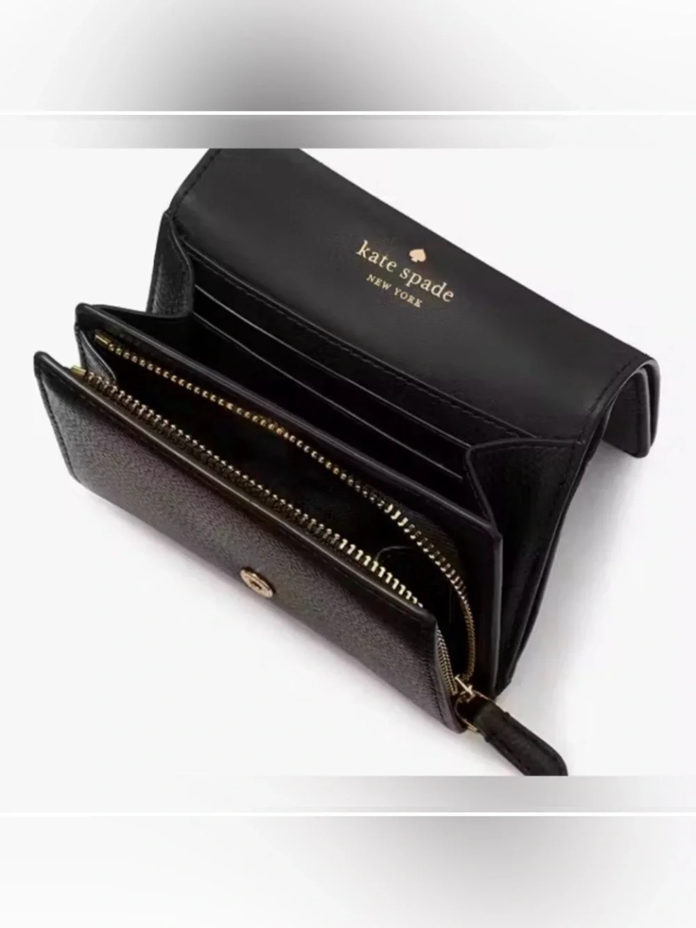 NWT Kate Spade New York Kayla L-Zip Compact Wallet